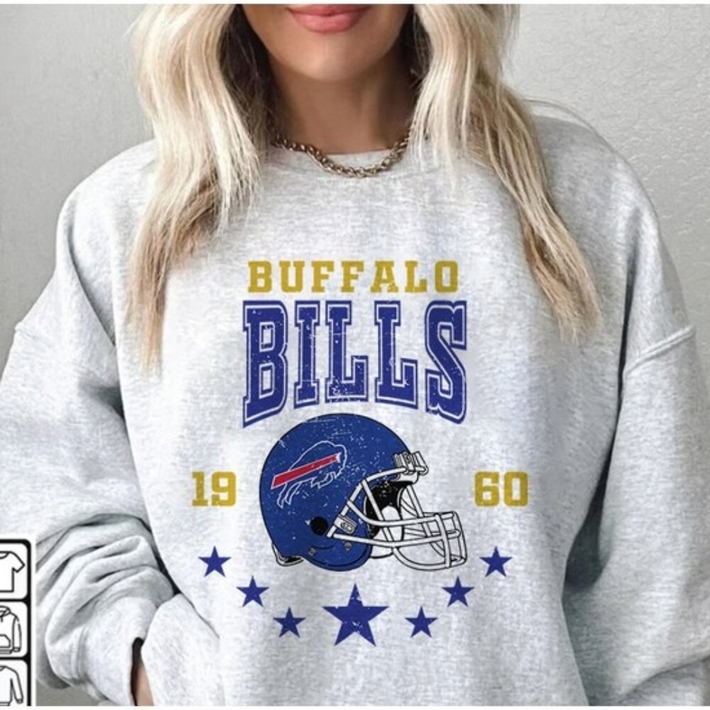 Buffalo Bills Football NFL Logo Team Fan Sweatshirt Unisex Winter Apparel 159